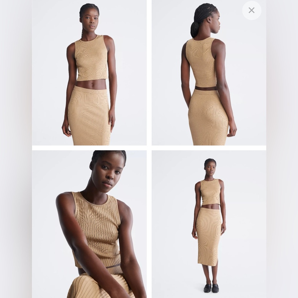 Calvin Klein Rib Knit Set Medium